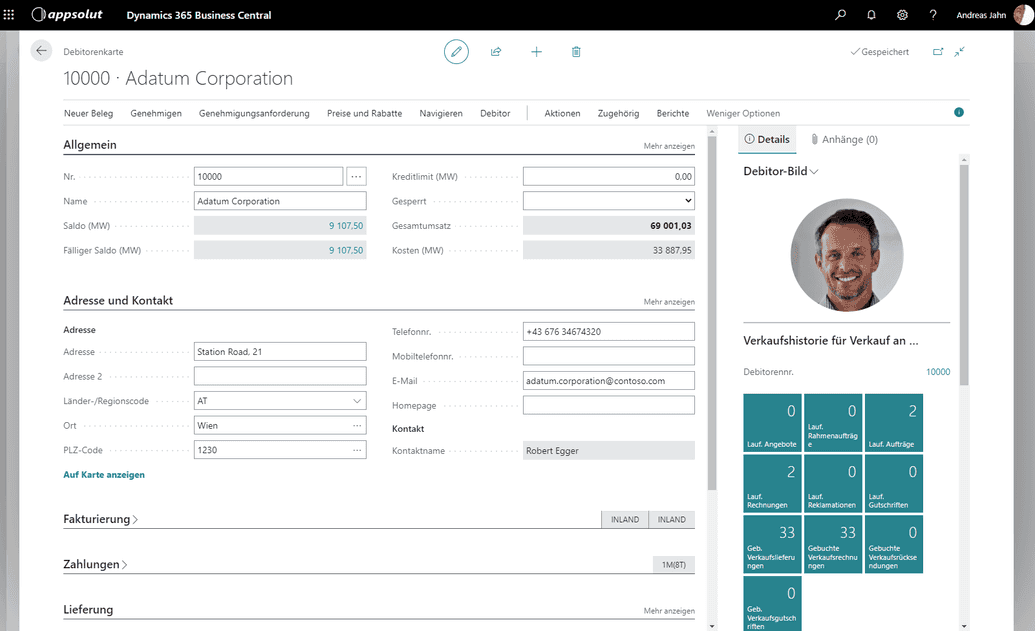 Öffnen verbundenes Objekt