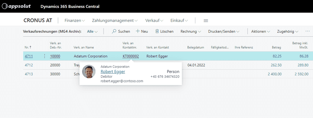 Verlinkung in Listen
